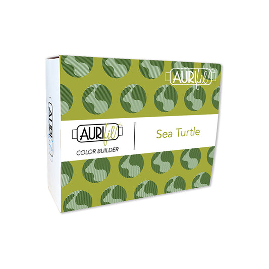 Aurifil 3pc Set Sea Turtle 40wt , piecing and stitching