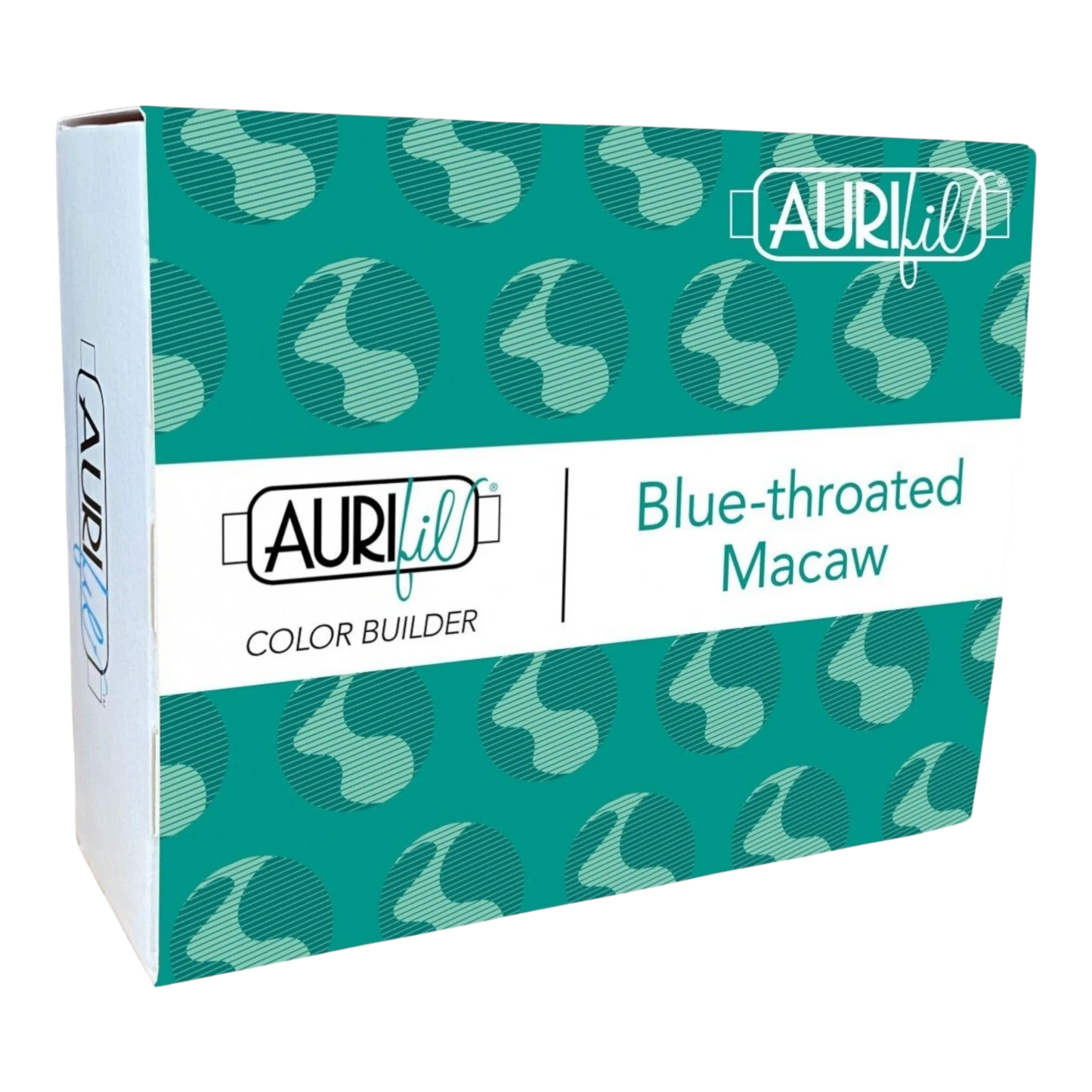 Aurifil 3pc Set Blue Throated Macaw Teal 40wt , piecing and stitching