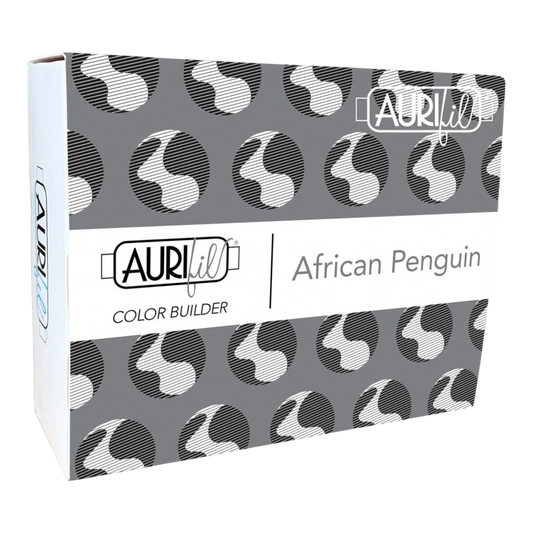 Aurifil 3 Pc Set African Penguin Black and White 40wt , sewing and fabric marking
