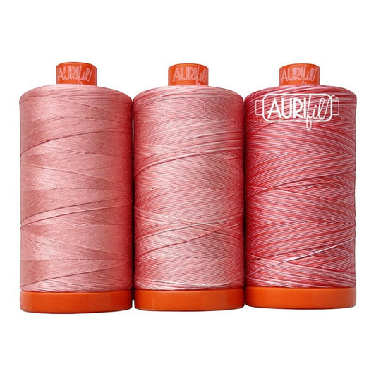 Aurifil 3pc Set Stinking Corpse Lily 50wt , piecing and stitching
