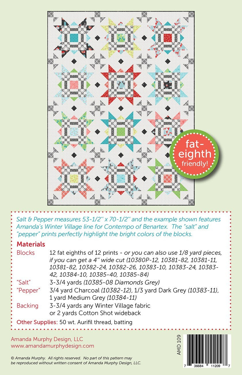 Salt & Pepper Quilt Pattern , quilting and craft projects