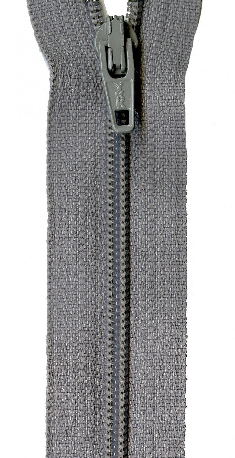 YKK Zippers 559 mm - Gray Kitty for bag making and sewing projects