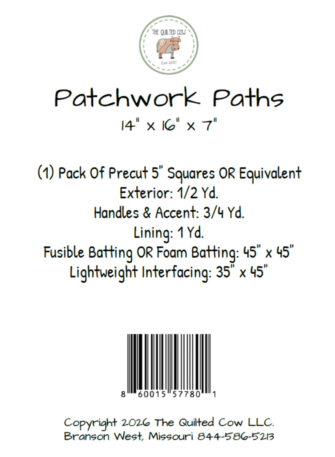 Patchwork Paths Tote Pattern