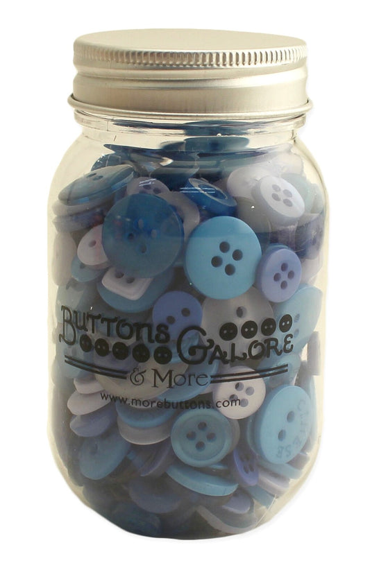 Open Seas Buttons in Mason Jar | Nautical-Themed for garments, sewing and craft projects