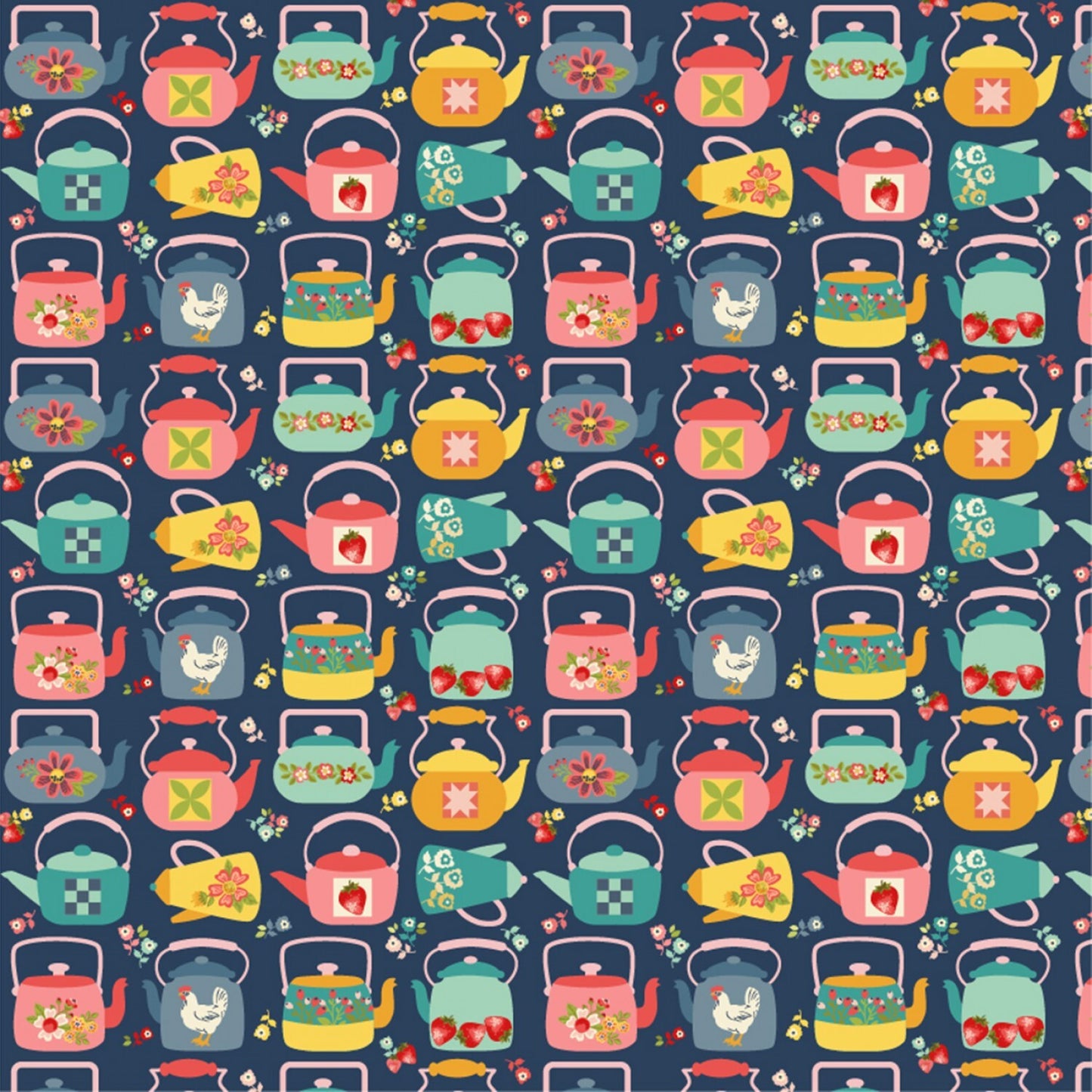 Calico Kettles - Blue
