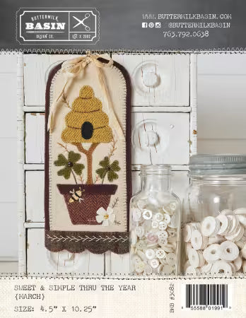 Sweet and Simple March Appliqué Pattern – Buttermilk Basin