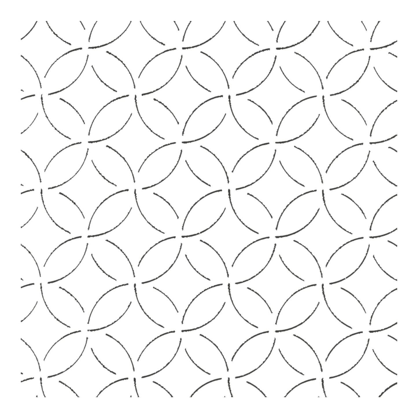 Quilt Stencil Connected Cloisonne for precise cutting, marking and patchwork