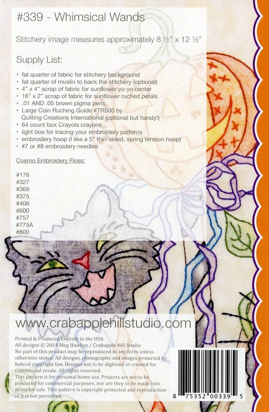 Whimsical Wands Stitchery sewing and quilting product