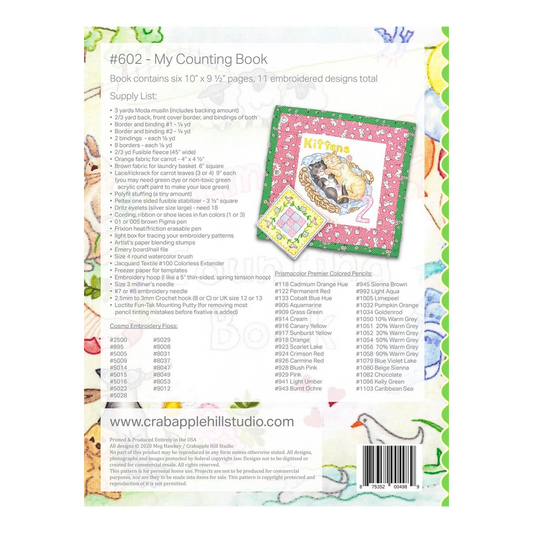 My Counting Book Stitchery Designs , quilting and craft projects