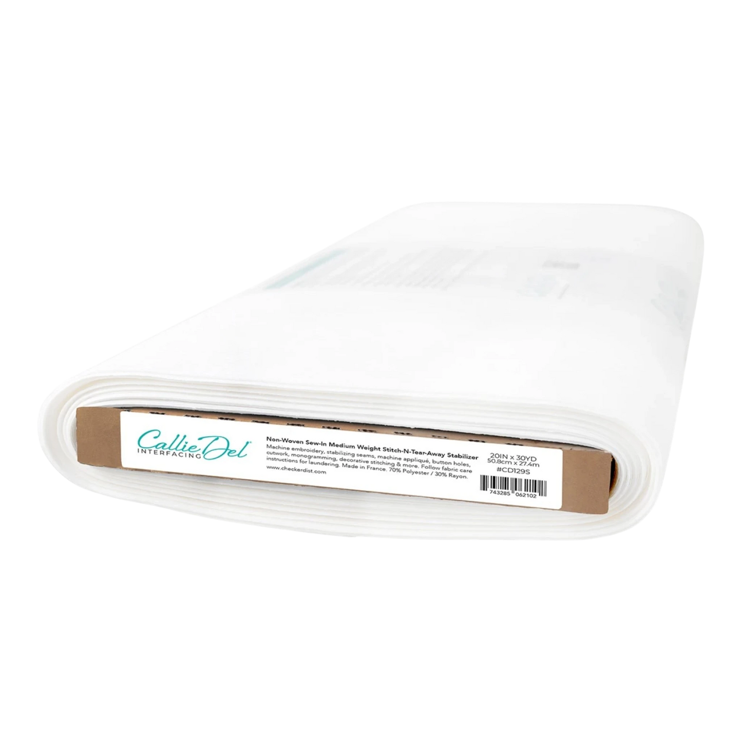 Callie Del Non-Woven Sew-In Medium Weight Stitch-N and Tear-Away Stabilizer 20in