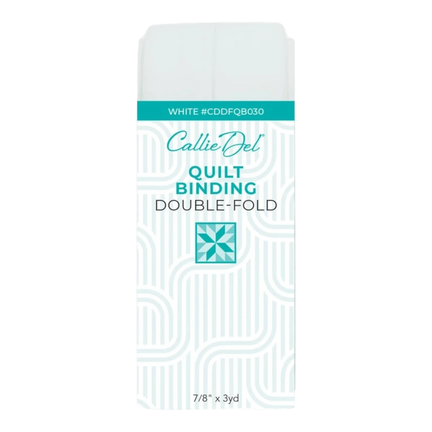 Double Fold Quilt Binding White 22 mm x 3yd , quilting and neat fabric finishing