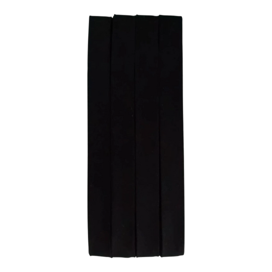 Extra Wide Double Fold Bias Tape Black 13 mm x 3yd , quilting and neat fabric finishing