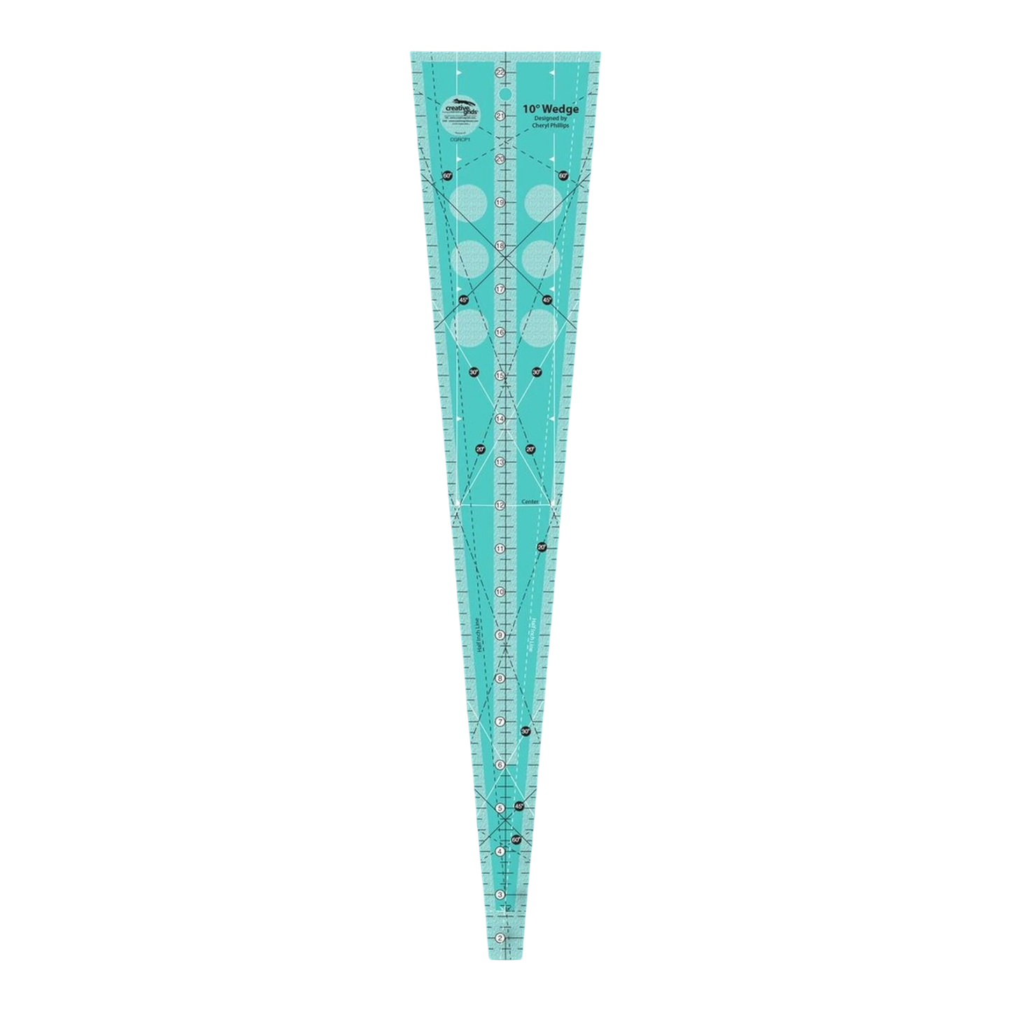 10 Degree Wedge Ruler - CGRCP1 for precise cutting, marking and patchwork