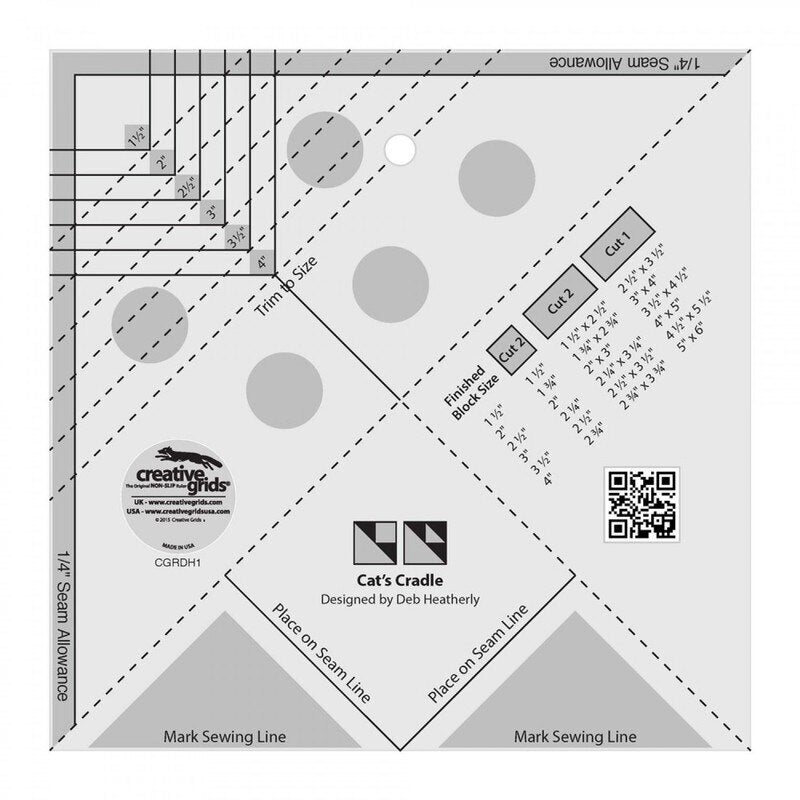 Cat's Cradle Tool Quilt Ruler - CGRDH1 , crafting and sewing tasks