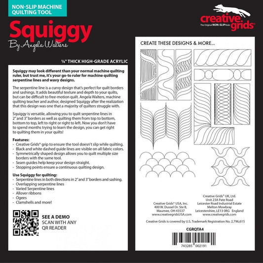 Machine Quilting Tool - Squiggy , crafting and sewing tasks