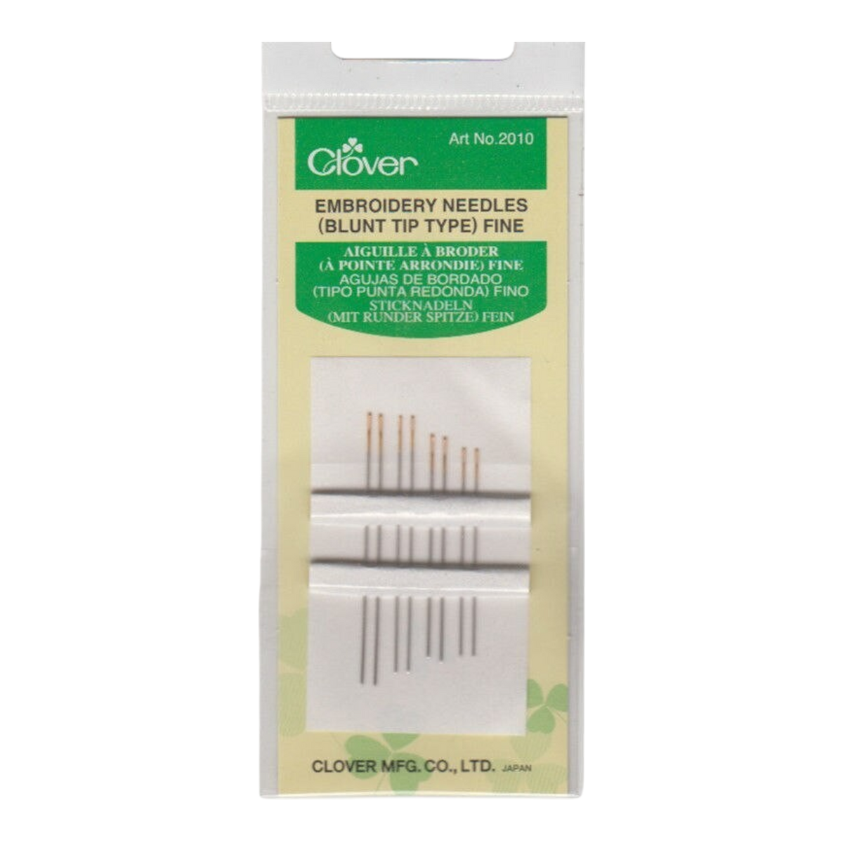 Clover Embroidery Needle Blunt