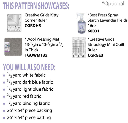 Liberty Runner Pattern by Cut Loose Press , quilting and craft projects