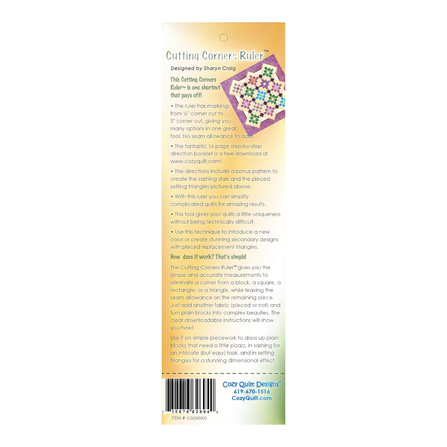 Cutting Corners Ruler