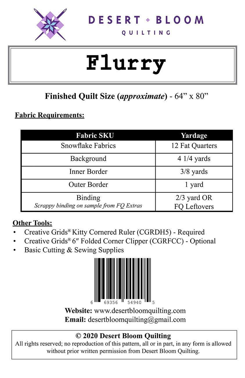 Flurry Quilt Pattern , quilting and craft projects