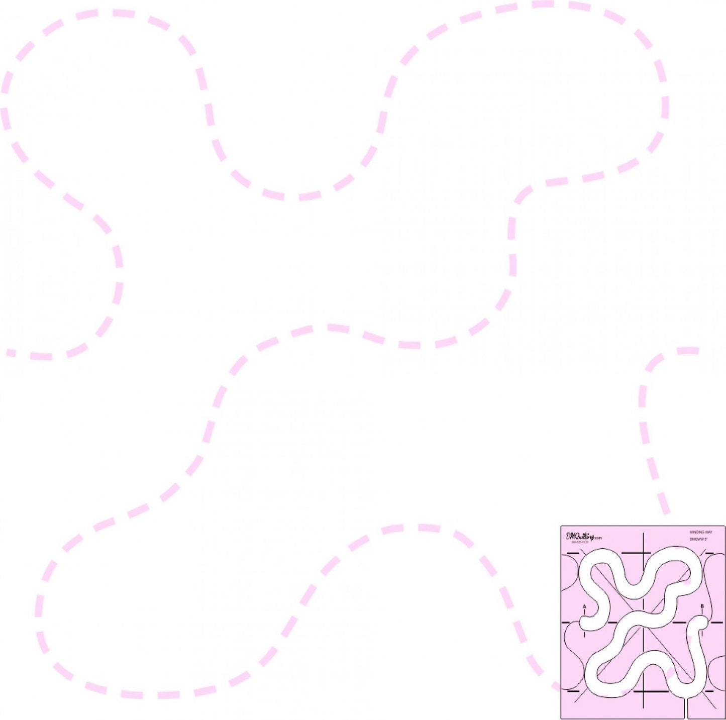 Longarm Winding Way Template - DM QUILTING