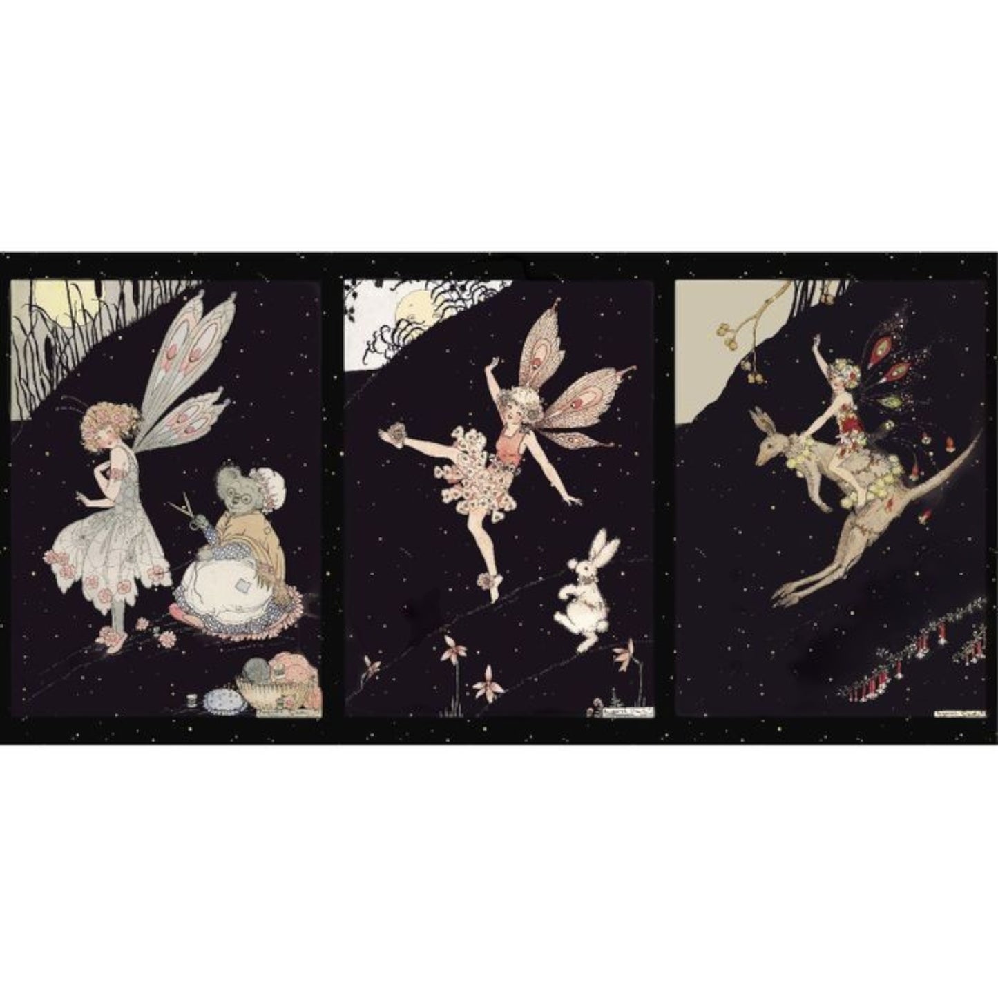Federation Fairies - Panel roo for patchwork, quilting and sewing