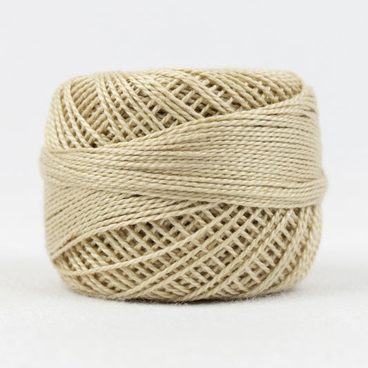 Eleganza 8wt Solid Perle Cotton Ball - Sea Shell for embroidery, stitching and decorative needlework