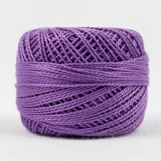 Eleganza 8wt Solid Perle Cotton Ball - LILAC for embroidery, stitching and decorative needlework