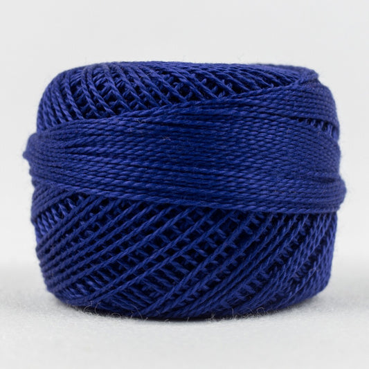Eleganza 8wt Solid Perle Cotton Ball - PURPLE HEART for embroidery, stitching and decorative needlework