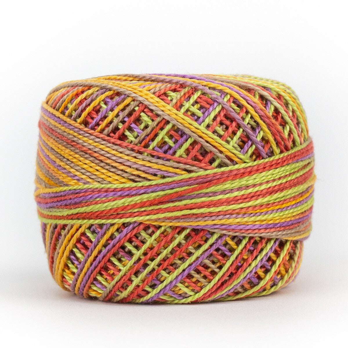 Eleganza 8wt Variegated Perle Cotton Ball - FESTIVAL for embroidery, stitching and decorative needlework