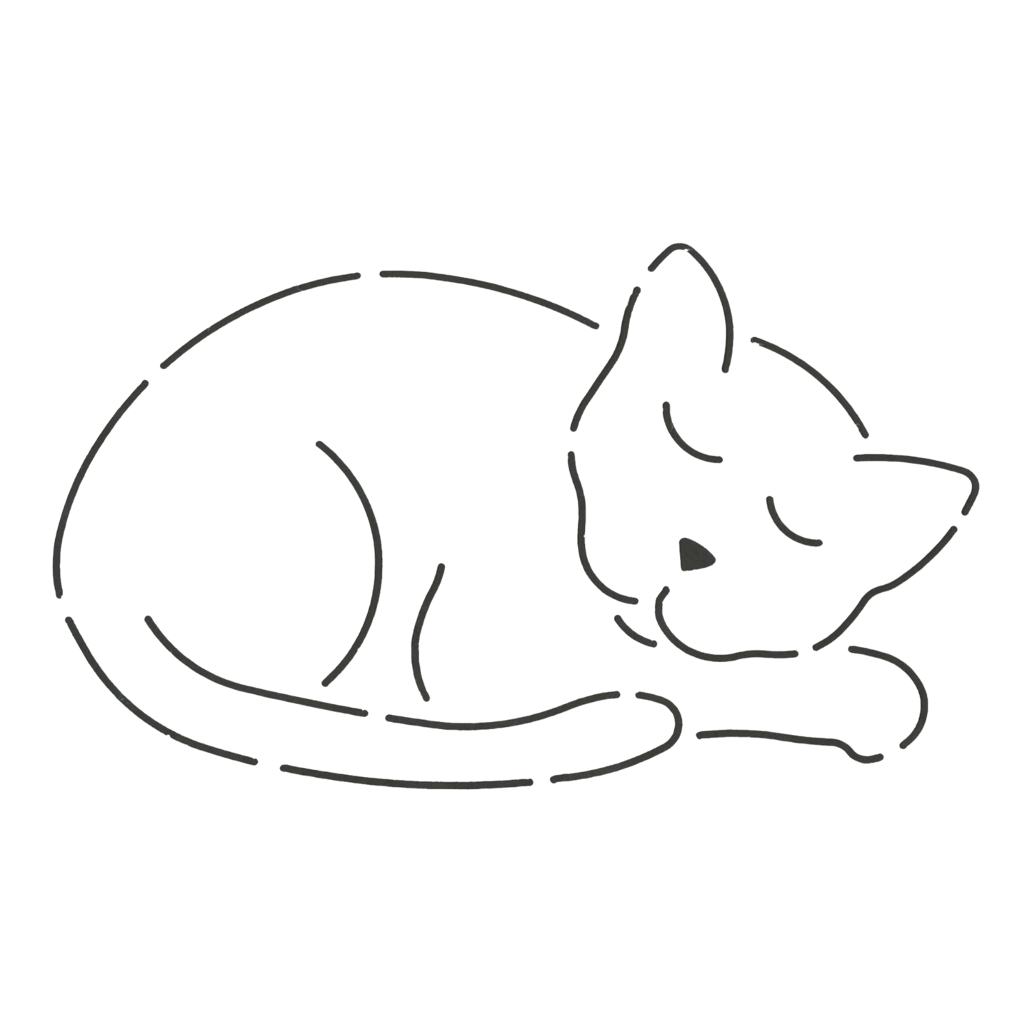 Catnapper 178 mm x 102 mm Quilt Stencil for precise cutting, marking and patchwork