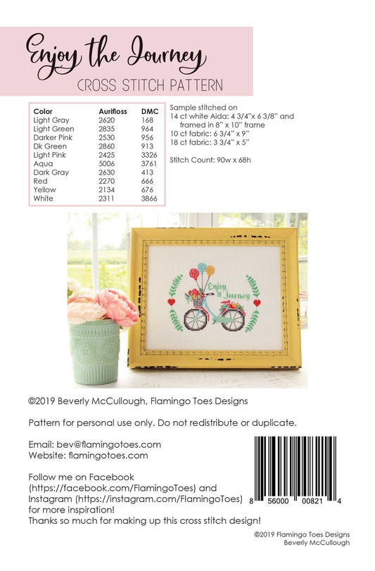 Cross Stitch Pattern | Enjoy the Journey , quilting and craft projects