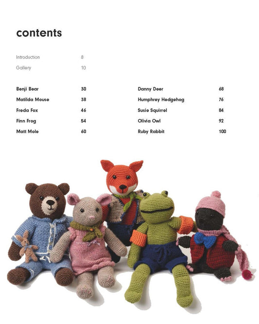 Cute Crocheted Woodland Creatures Book , quilting and craft projects