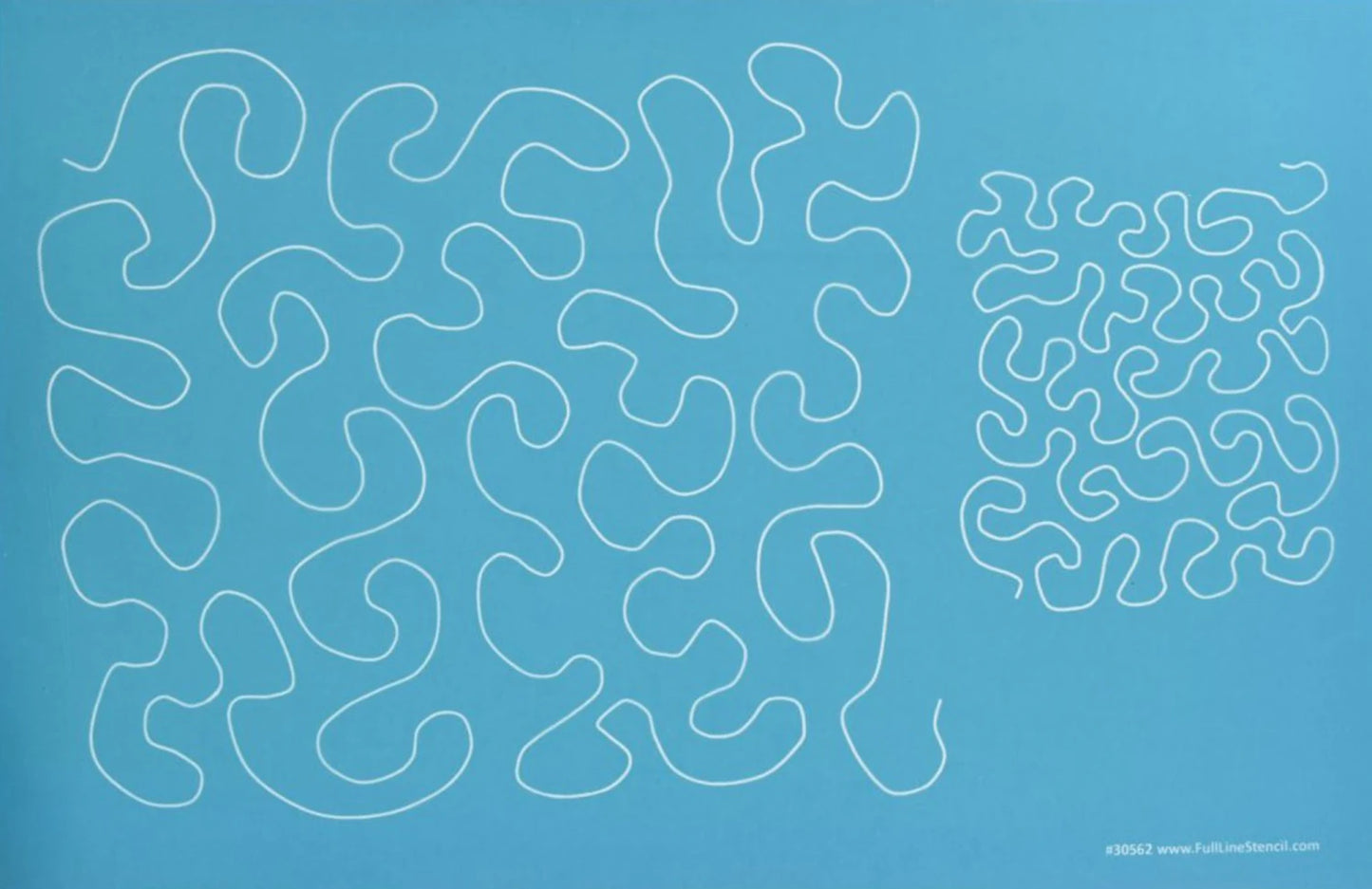 Full Line Stencil - Stipple Meander