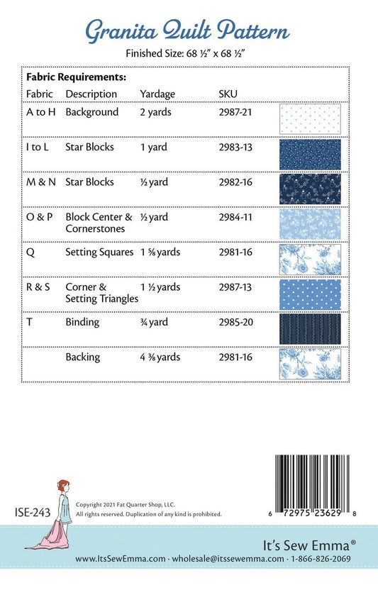 Granita Quilt Pattern - It's Sew Emma , quilting and craft projects