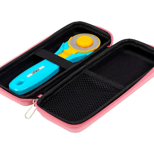 Pink Rotary Cutter Case , quilting and fabric cutting