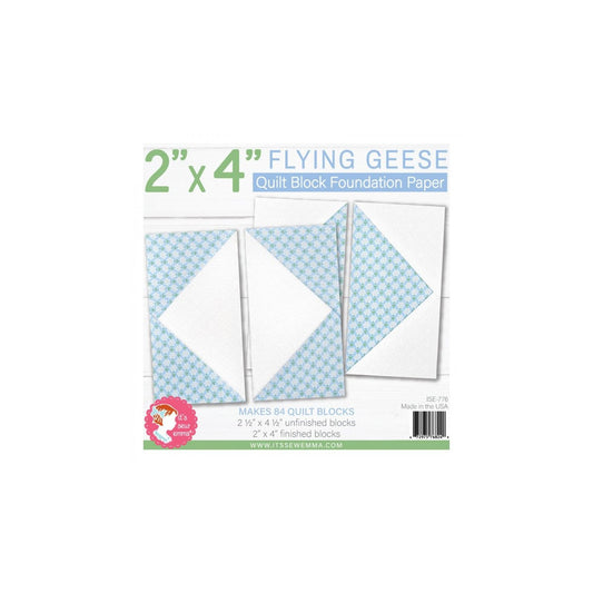 Foundation Paper - Flying Geese Quilt Block Pads