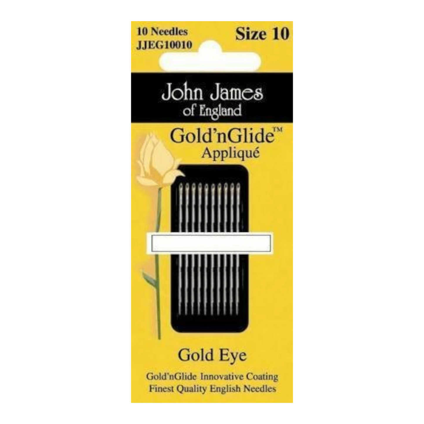 Gold n Glide Applique Hand Needles Size 10 , quilting and needlework