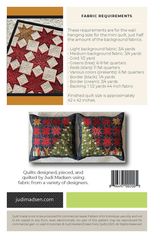 Patchwork Christmas Wall Hanging Mini Quilt & Pillows for garment repair, mending and sewing projects