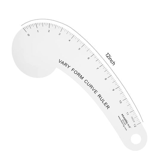 Kearing 12in Aluminium Curved Ruler