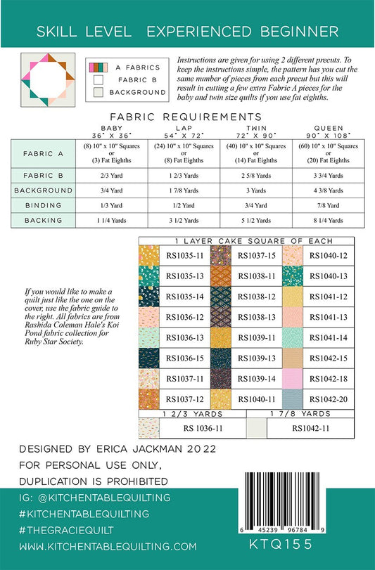 The Gracie Quilt Pattern , quilting and craft projects