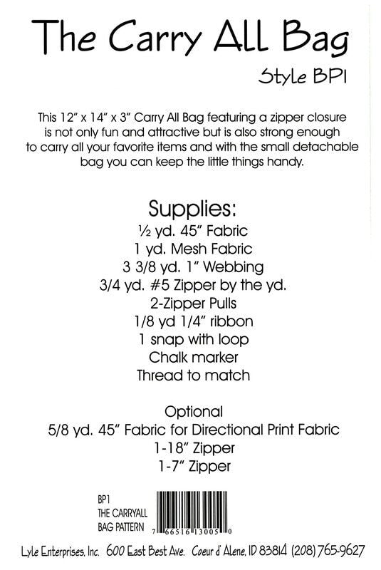 Carry All Mesh Bag Pattern