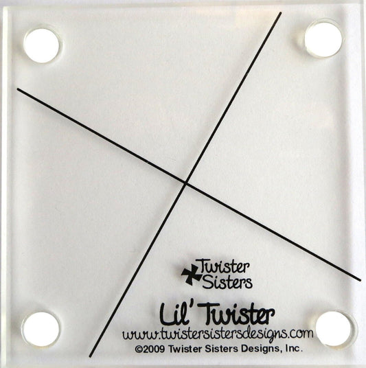 Lil' Twister Pinwheel Template for precise cutting, marking and patchwork