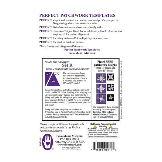 Perfect Patchwork Templates Set R Peaky & Spike