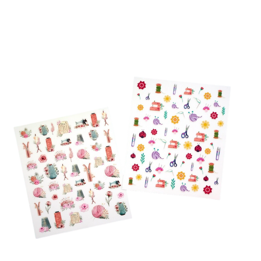 Nail Decals 2 Sheets - 122 STICKERS sewing and quilting product