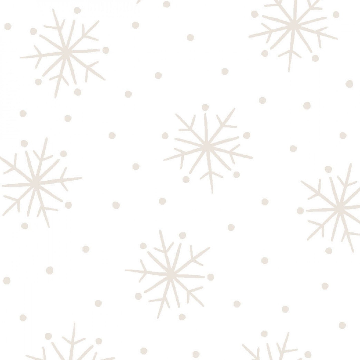 Pearl on Ultra White - Simple Snowflakes sewing and quilting product