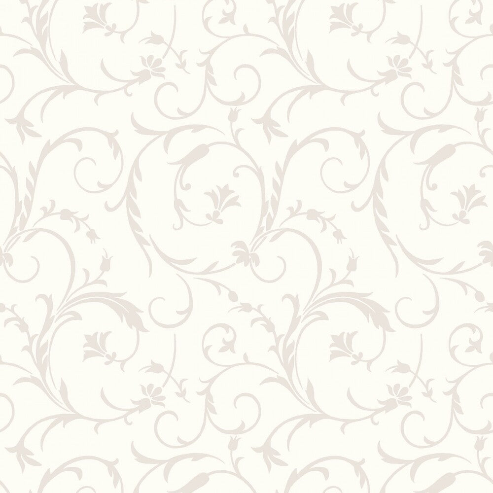 Pearl on SOFT White Scroll Texture sewing and quilting product