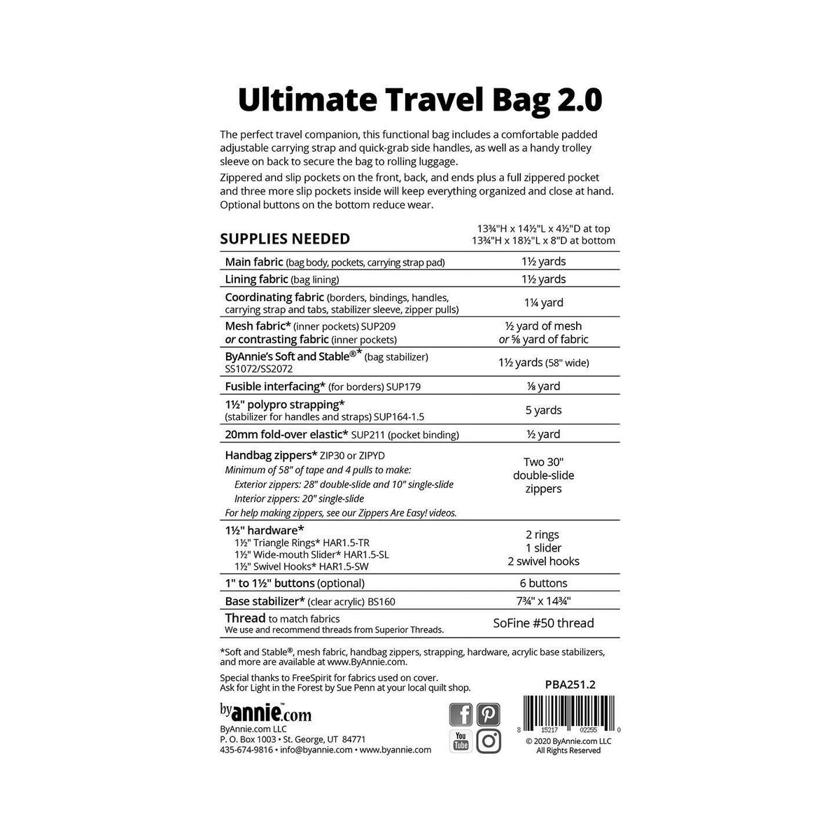 Ultimate Travel Bag-2 Pattern