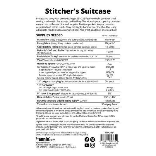 Stitcher's Suitcase Pattern