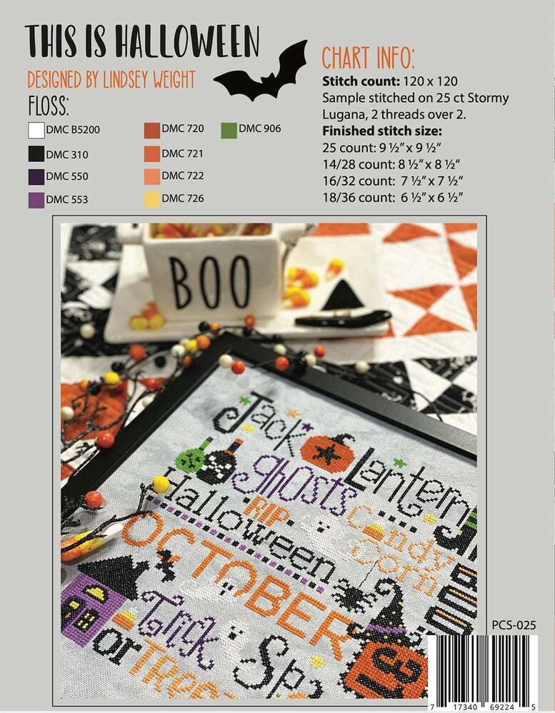 This is Halloween Cross Stitch Pattern , quilting and craft projects