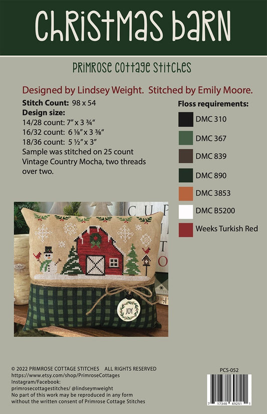 Christmas Barn Cross Stitch Pattern , quilting and craft projects